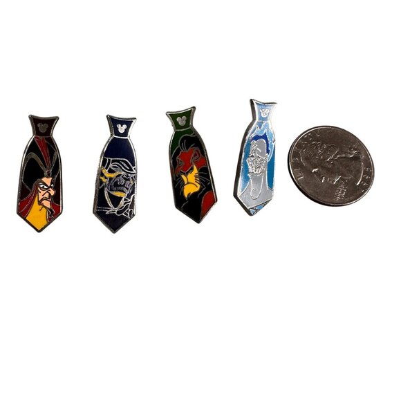 Disney Villains Necktie Trading Pin Hades Jafar Hidden Mickey Jewelry READ - Picture 1 of 5